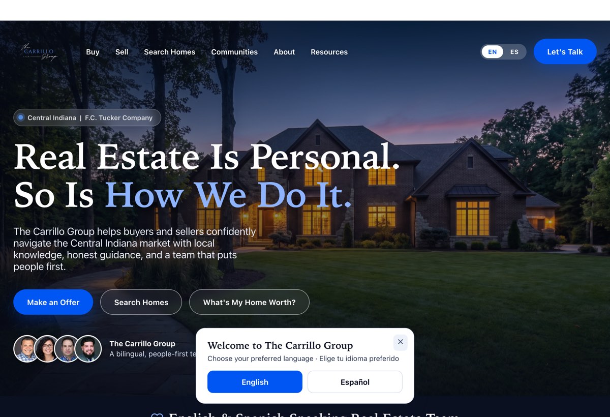 The Carrillo Group website