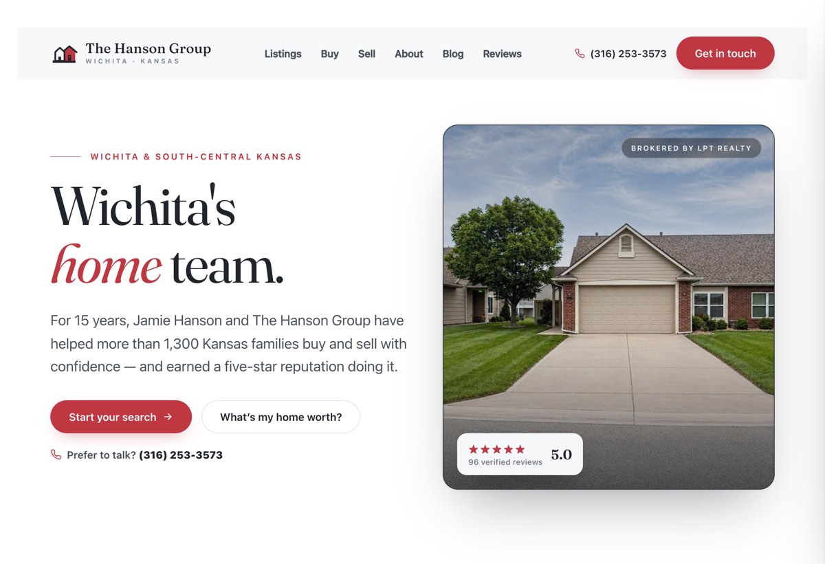The Hanson Group website